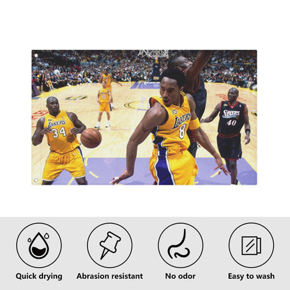 2000 Kobe And Shaq Flag - AthleteFlags