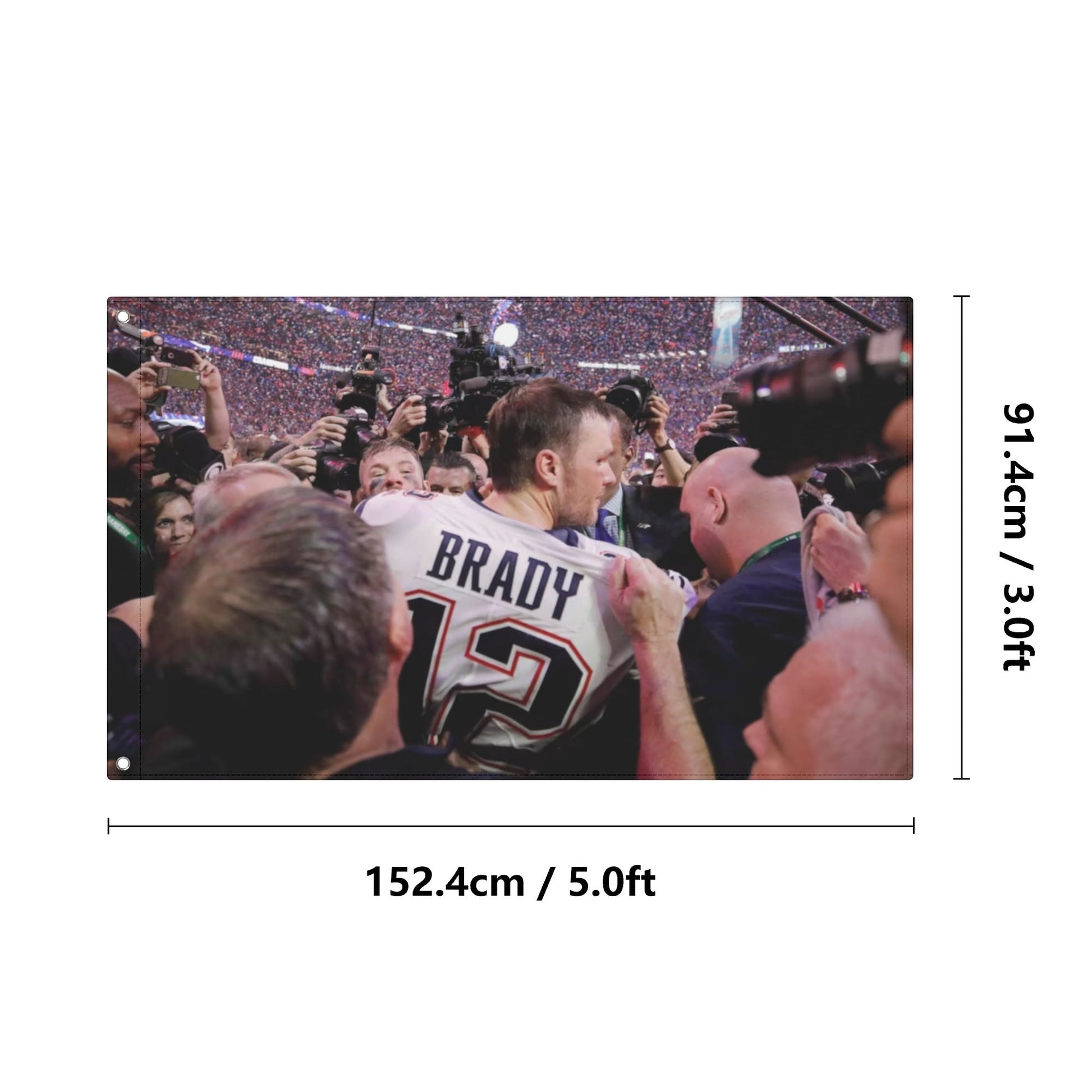 Tom Brady Super Bowl Flag - AthleteFlags